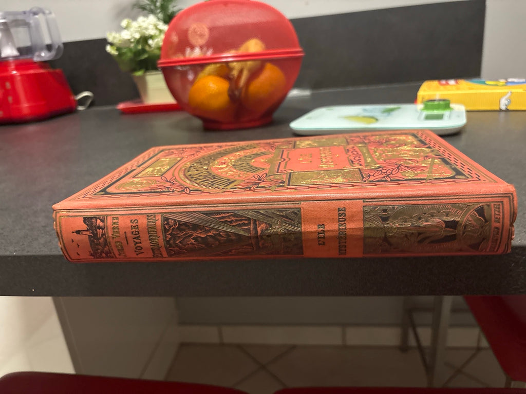 Jules Verne L'Île mystérieuse Hachette 1935 - dos et reliure
