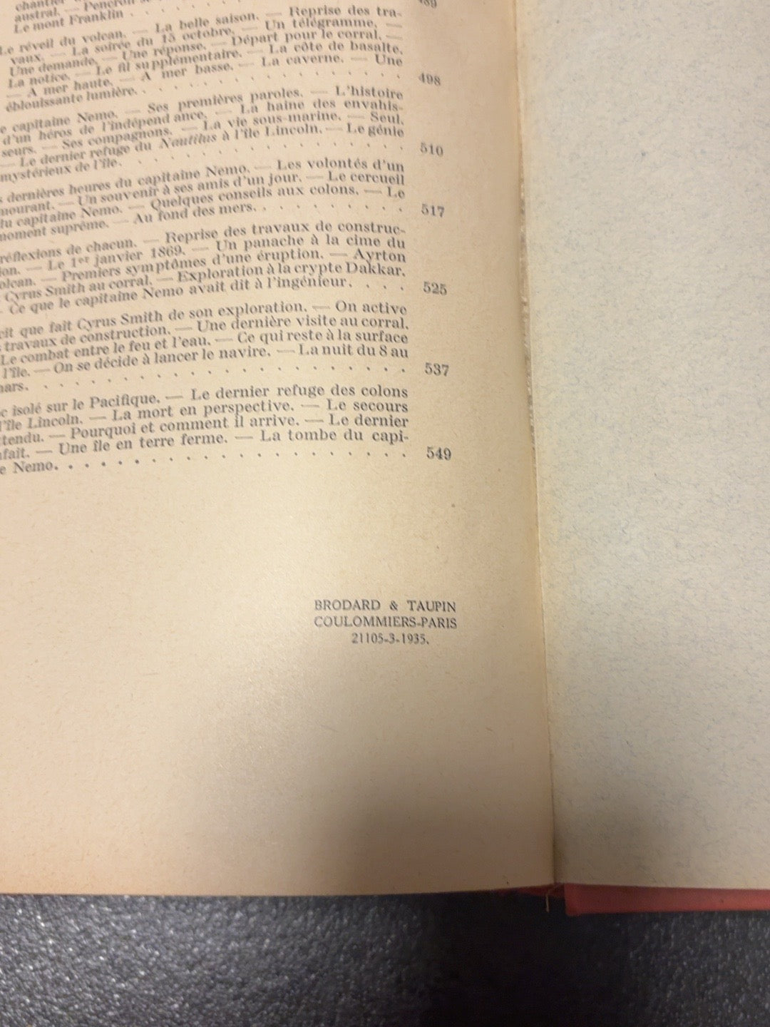Mention d'impression août 1935